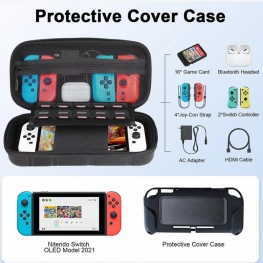 Game Traveler For Nintendo Switch Case For Switch OLED Console Bag Storage Bag Anti-fall EVA Hard Shell protect Game Card Accessories Storage Eva Bag