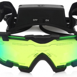  Night vision Goggles for Kids, Adjustable Elastic Band Glasses with LED Light Beams, Spy Gear with Flip-Out Lights Green Lens, Spy Role Play, Birthday Gifts and Christmas Gifts for Kids.