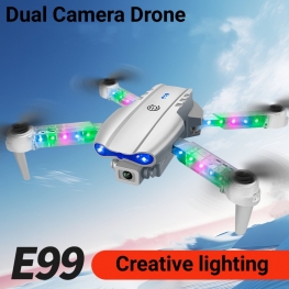 E88&E99&K3 Upgraded Folding Remote Control Aircraft HD Double Camera Light Arm aerial Photography Drone