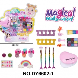 Girls' dream makeup time Children's DIY nail art set Hairpin accessories pretend makeup set