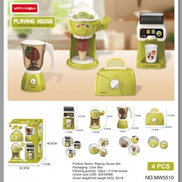 ODM/OEM 4-Piece Playing Housing Set-Adorable Mini Kitchen Appliances Toys For Kids,Perfect For Pretend Play and Creativity Development 