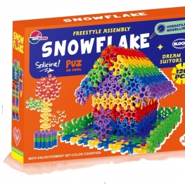 Children Snowflake Building Blocks Early Education Toys Puzzle Assembly Big Gift Stall Manufacturers Wholesale