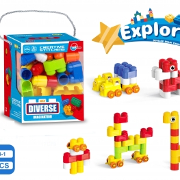 New Educational Toys for Kids Multifunction Plastic DIY Block Building Gift for Boy & Girls Multiple styles