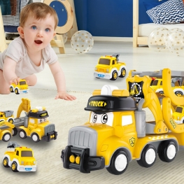 New engineering vehicle ejection vehicle set pull back vehicle wholesale simulation model children