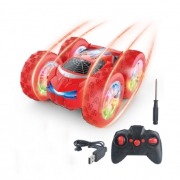  Spider 4WD Off-Road Double-Sided Drifting Car with Light Stunts - Remote Control Car for Rotation, Climbing - Kids