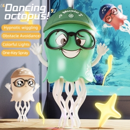 Kids' Stress Relief Toy: Magical Dancing Jellyfish with Spray, Three Expressions