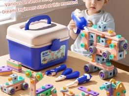 Children's screw tool box, play house toys, baby tool box, screws, electric drill, repair and maintenance toys